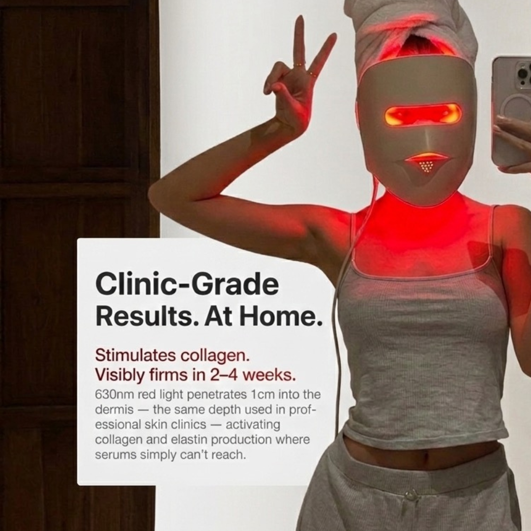 GLOW+ Red Light Therapy Face Mask