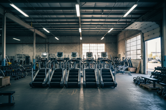 make it look like there are other things in the wharehouse - make i look like there is other fitness equipment in there 